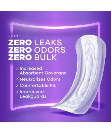 Always Discreet Adult Incontinence Pads for Women - Heavy Absorbency Long Length 64 CT - Postpartum Comfort & Protection - Buy Online on GoSupps.com