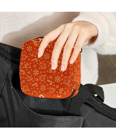 Christmas Pattern Menstrual Cup Pouch | Feminine Menstruation Bag - Color 7 - Buy Online on GoSupps.com