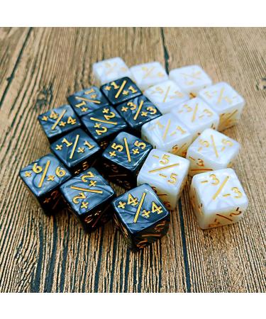 MTG Dice Counters Token Set - 24 Marble D6 Dice with Bag for MTG CCG Card Gaming - Buy Online on GoSupps.com
