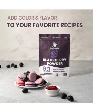 Jungle Powders Freeze Dried BlackBerry Powder 3.5oz - GMO-Free Purple Superfood Extract - Buy Online on GoSupps.com