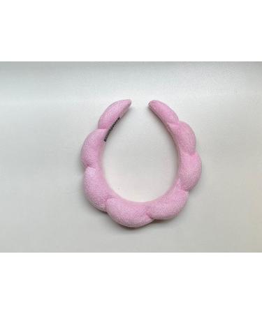 Pink Spa Headband for Women - Terry Towel Hair Band for Face Washing, Makeup Removal, Skincare - Shower Hair Accessory - Buy Online on GoSupps.com
