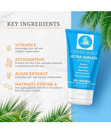 OZNaturals Collagen Peptide Face & Eye Cream for Women - Anti Aging Day & Night Treatment for Dark Circles, Acne Scars & Puffiness - Buy Online on GoSupps.com