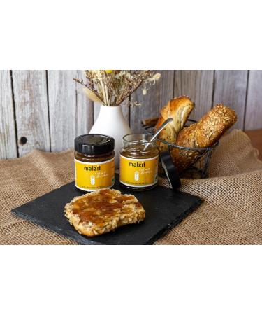 Malzit Organic Vegan Spread - Light Barley Malt 6 x 150g | Low Sugar Alternative to Honey/Jam for Bread & Rolls - Buy Online on GoSupps.com