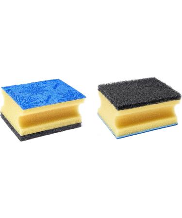 Buy Vileda Glitzi Plus Scouring Pad - Antibacterial Dishwashing Sponge Highly Absorbent Kitchen Sponge Pack of 18 - International Shipping Available - Buy Online on GoSupps.com