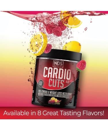 NDS Nutrition 4.0 Pre Workout Supplement - Advanced Weight Loss & Cardio Formula with L-Carnitine CLA MCTs & L-Glutamine - Razz Lemonade (40 Servings) - International Shipping Available - Buy Online on GoSupps.com
