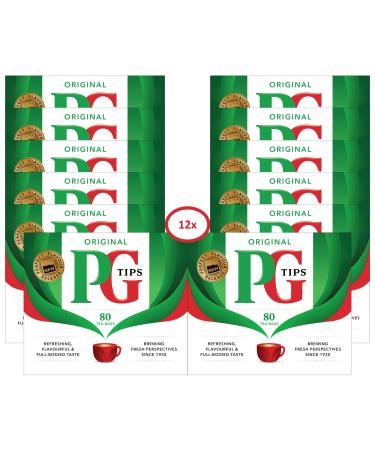 PG TIPS - Black Tea - Multipack (12 X 80 PCS) Tea 80 pieces (12 pack)