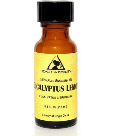 Eucalyptus Lemon Essential Oil Aromatherapy Therapeutic Grade 100% Pure Natural 0.5 oz 15 ml - Buy Online on GoSupps.com