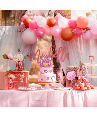67pcs Glitter Pink Girl Cake Toppers Set 1 Dream House Big Cake Topper and 66pcs Princess Cupcake Decorations for Girl'S Birthday Party Baby Shower Supplies Women's Bachelorette Party Decorations - Buy Online on GoSupps.com