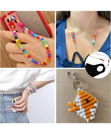 Pony Beads Set - 3600 Pcs 6x9mm Multi-Colored Plastic Craft Beads Bulk - Rainbow Hair Beads - 24 Assorted Colors for DIY Jewelry Making - Buy Online on GoSupps.com