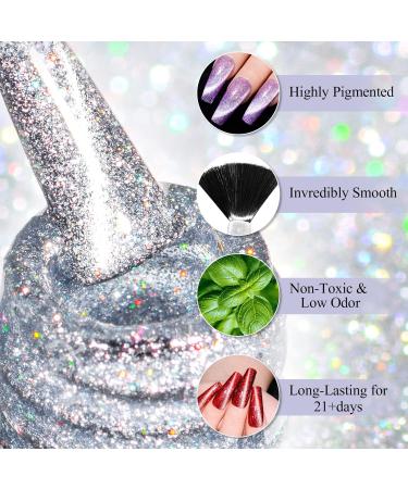 MEET ACROSS UV Nail Polish Set Cat Eye Magnetism Gel Nail Polish Set Sky Effect Colourful Soak Off UV/LED Gel Nail Polish Kit Nail Art Gift Kit 6 Colours with Free Magnet Stick Multicolor - Buy Online on GoSupps.com