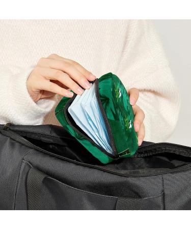 Palm Trees Sanitary Napkin Storage Bag - Portable Period Pouch for Women & Teens - Multi-Colored - 1 Pc - Buy Online on GoSupps.com