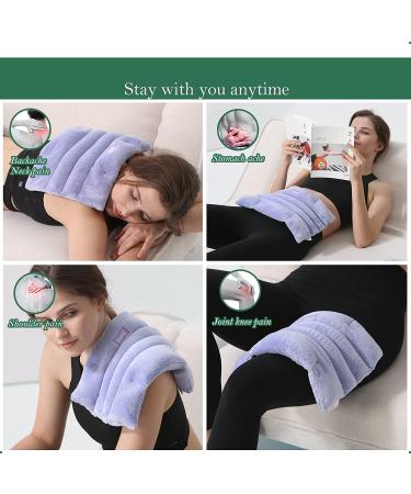 Romfox Microwavable Heating Pad - Pain Relief for Cramps, Muscles, Joints, Back, Neck & Shoulders - Hot/Cold Therapy Pillow (Purple/Lavender Scented) - Buy Online on GoSupps.com