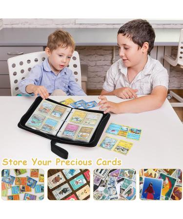 OLROEW Card Binder Cards Binder 4-Pocket Compatible with Cards  4-Pocket Pages Sleeves Hold up 400 Cards.Trading Card Binder with Sleeves Card Holder Collector - Buy Online on GoSupps.com