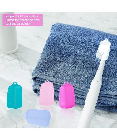 10-Pack Silicone Toothbrush Covers - Portable Caps for Home, Travel & Outdoor Use - Buy Online on GoSupps.com