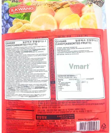 Ilkwang Assorted Sweet Candy Fruit Flavour 280g (Pack of 2) - Buy Online on GoSupps.com