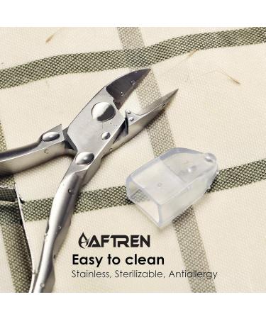 Professional Cuticle Nippers Precision Manicure Nail Clippers Stainless Steel Scissors Thick and Ingrown Nails Hospital Grade Podiatry Tool - Buy Online on GoSupps.com