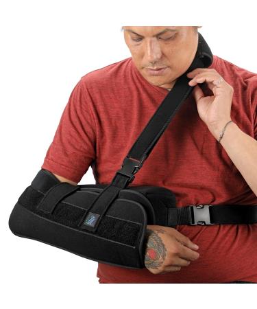 Universal Shoulder Abduction Sling & Immobilizer - Comfortable Arm Support Adjustable Abduction Pillow & Hand Exercise Ball for Left/Right Shoulder - Buy Online on GoSupps.com