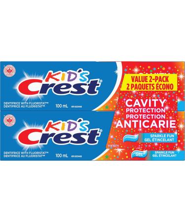Crest Kid's Anticavity Mouthwash with Fluoride Alcohol Free Strawberry Rush 500 mL (Pack of 4) & Kid's Toothpaste Cavity Protection Sparkle Fun Gel 100 mL (Pack of 2) Mouthwash + Toothpaste - Buy Online on GoSupps.com