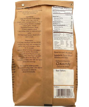 Dal Raccolto Fusilli Pugliese Pasta 1.0 lb - Authentic Handmade Italian Pasta - Buy Online on GoSupps.com