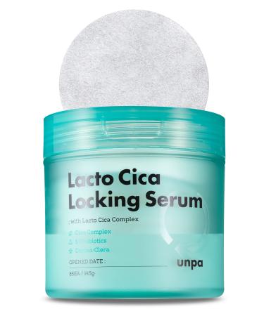 UNPA Lacto Cica Locking Glow Serum 85 Face Pads | Hydrating Face Serum Pads for Skin Barrier Repair | Korean Face Serum for Glowing Skin | Korean Beauty Serums for Skin Care Facial Skin Care Products