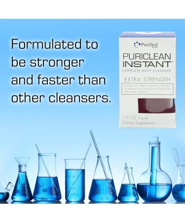 Puriclean Instant Detox Drink Extra Strength - Potent 1oz Cleanser for Fast & Effective Body Cleansing - Buy Online on GoSupps.com