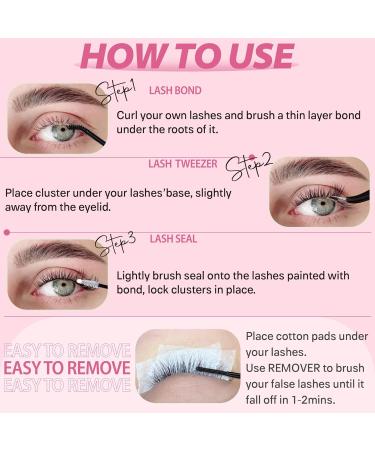 TOOCHUNAG Lash Clusters Kit - 432pcs DIY Eyelash Extension Kit 30D & 40D D Curl Wispy Individual Lashes Includes Bond Seal & Tweezers for Home Use - Buy Online on GoSupps.com