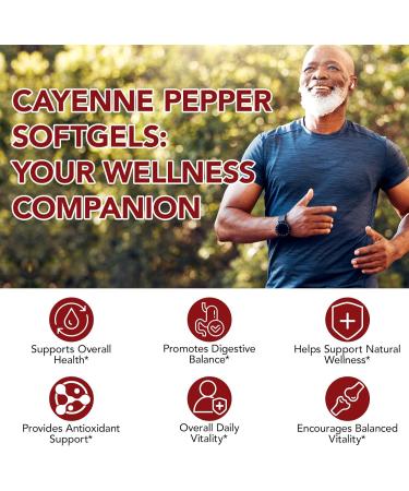 Daiasns Cayenne Pepper Capsules Cayenne Pepper Capsaicin Supplements with Vitamin E D3 K2 & Grape Seed Hawthorn Beetroot Extracts - Supports Leg Vein Heart & Circulatory Health - 240 Softgels - Buy Online on GoSupps.com