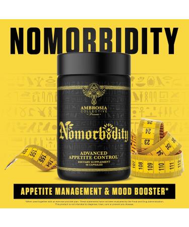 Ambrosia Nomorbidity Appetite Control | Advanced Appetite Suppressant & Mood Support with KSM-66 Ashwagandha Garcitrin & Thinogen | International Shipping Available - Buy Online on GoSupps.com