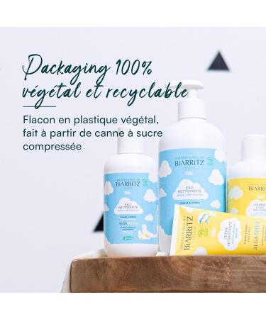 Laboratoires de Biarritz - Micellar Cleansing Water for Babies - ALGA NATIS Certified Organic - Cleans Soothes and Refreshes Baby Skin - 200 ml - Made in France - Buy Online on GoSupps.com