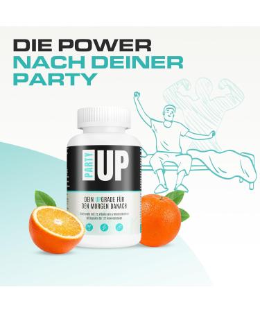  PARTYUP PARTYUP With 25 Electrolytes Vitamins & Minerals 90 After-Party Capsules Morning After 90 Capsules - Buy Online on GoSupps.com