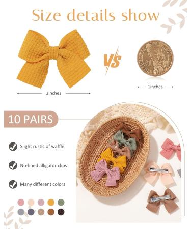 Jollybows 20-Piece Baby Girls Hair Clips & Loops - Colorful Hair Accessories for Kids & Teens (2 inches) - Buy Online on GoSupps.com