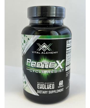 Vital Alchemy ProteX On Cycle Assist - Liver Detox & Cycle Support Supplements with Milk Thistle Alpha-Lipoic Acid & L-Cysteine - 60 Servings - International Shipping Available - Buy Online on GoSupps.com