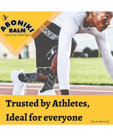 Aboniki Balm Ultra Strength - Fast-Acting Pain Relief Soothes Aches Deep Heat & Cooling Sensation - 2 Glass Jar - Buy Online on GoSupps.com