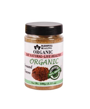 Blessfull Healing Organic Ground Cloves 100 Gram Airtight Container (Packing May Vary) 100 Gram 3.35 oz
