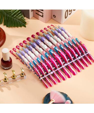 240 Extra Long Aurora Pattern Ballerina Coffin False Nails - Solid Color Full Cover Fake Nails for DIY Nail Salon - Buy Online on GoSupps.com