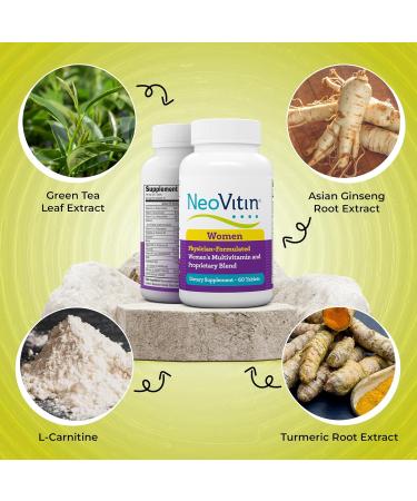 NeoVitin Multivitamin for Women with Green Tea Extract and Asian Ginseng (60 Count) - Buy Online on GoSupps.com
