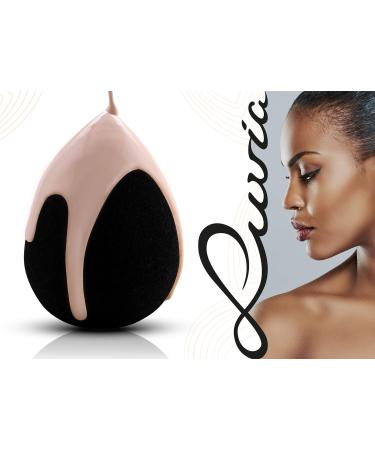 Luvia Beauty Blender Sponge - Extra Soft Make-Up Egg in Timeless Black - Best Cosmetic Blending Sponge for Flawless Application - Buy Online on GoSupps.com