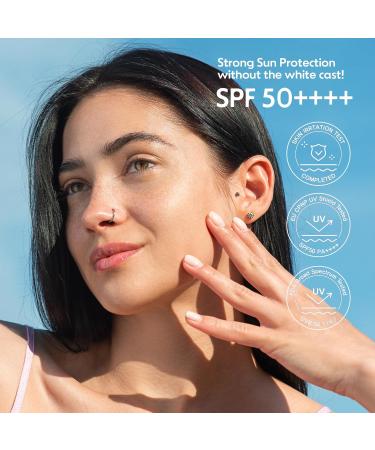 FRUDIA Blueberry Hydrating Air Fit Sunscreen SPF 50+ PA++++ | Ultra Lightweight and Moisturizing Korean Face Sunscreen with Blueberry Triple Hyaluronic Acid & Panthenol | No White Cast 1.76 oz - Buy Online on GoSupps.com