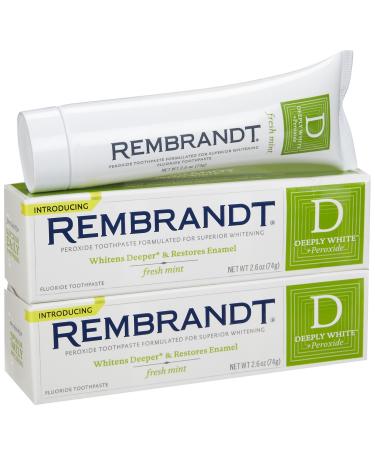 Rembrandt Deeply White Toothpaste Mint 2.6 oz - 2 Pack