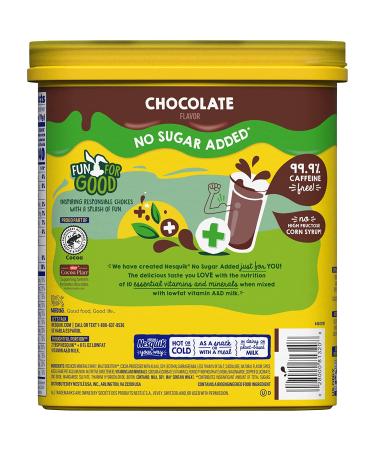 NESQUIK Choc Powder 96oz Value Pack - Non-Sugar Added, 16 Ounce (Pack of 6) - Buy Online on GoSupps.com