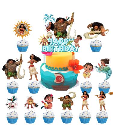 25pcs The ana cake decoration Cupcake Toppers for Birthday Party Cake Decoration Supplies