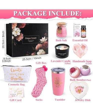 Tacobear Spa Gift Set for Women - 11-Piece Relaxation Kit with Candle & Thermo Mug | Perfect Birthday & Christmas Gift for Girlfriend Mom & Sister - Buy Online on GoSupps.com