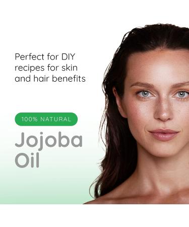 Organic Jojoba Oil - 100% Pure Raw & Unscented Base for DIY Skin Care - Face Oil, Carrier Oil, Massage Oil - 15 oz - Buy Online on GoSupps.com