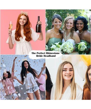 Bride to Be Tiara Headband for Bachelorette Party & Bridal Shower (Gold) - Buy Online on GoSupps.com