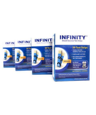 Infinity Blood Glucose Test Strips 200 Ct