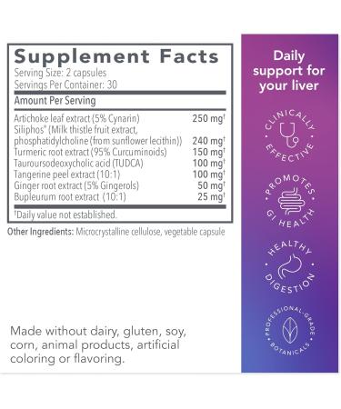 Biocidin Liver GB+ Liver Support & Gallbladder Supplements - Artichoke Extract & Milk Thistle for Detox - Optimize Toxin Removal & Fat Digestion - Soothe Side Effects from GLP-1 Therapy (60 Capsules) - Buy Online on GoSupps.com