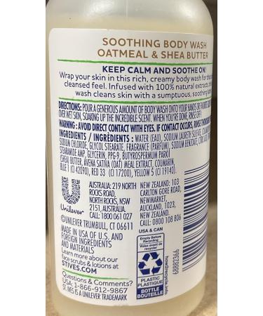 St. Ives Soothing Oatmeal & Shea Butter Body Wash 3 oz - Pack of 36 | Hydrating & Gentle Skin Care for All Skin Types - Buy Online Worldwide - Buy Online on GoSupps.com