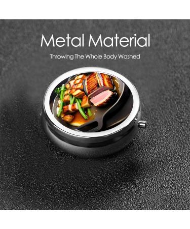 Delicious Grilled Meatround Pill Box | 3 Compartment Travel Organizer | Portable Pill Holder for International Shipping - Buy Online on GoSupps.com