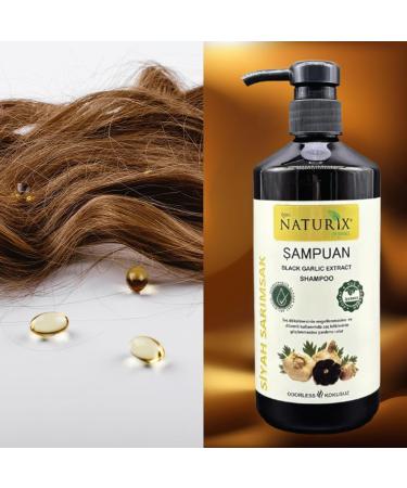 Nourishing Organic Hair Shampoo | Prevents Hair Loss & Promotes Growth | Black Garlic Hair Care - Buy Online on GoSupps.com
