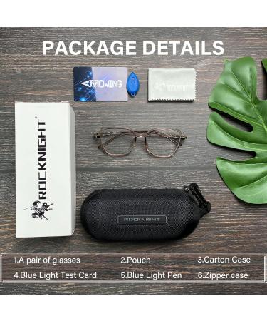 Buy ROCKNIGHT ARROWING Blue Light Glasses for Men & Women - Stylish Computer & Gaming Glasses with Transparent Tea Frame - International Shipping Available - Buy Online on GoSupps.com